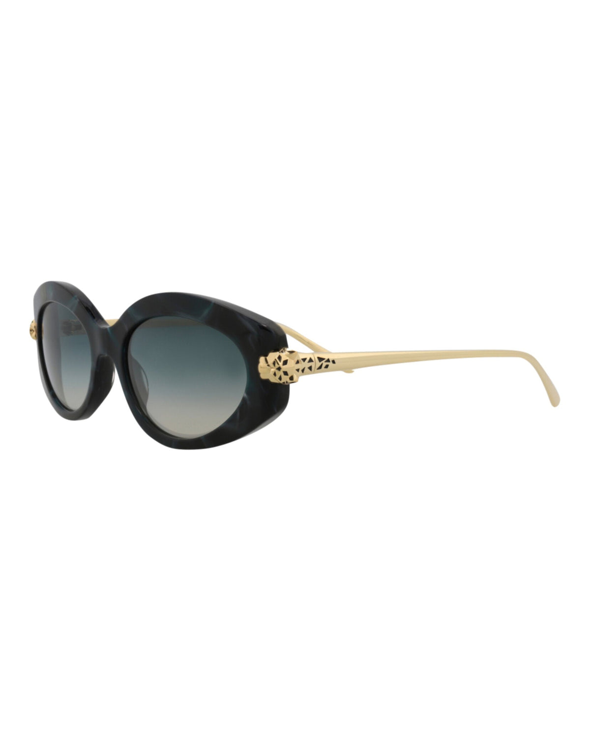 Round-Frame Acetate Sunglasses