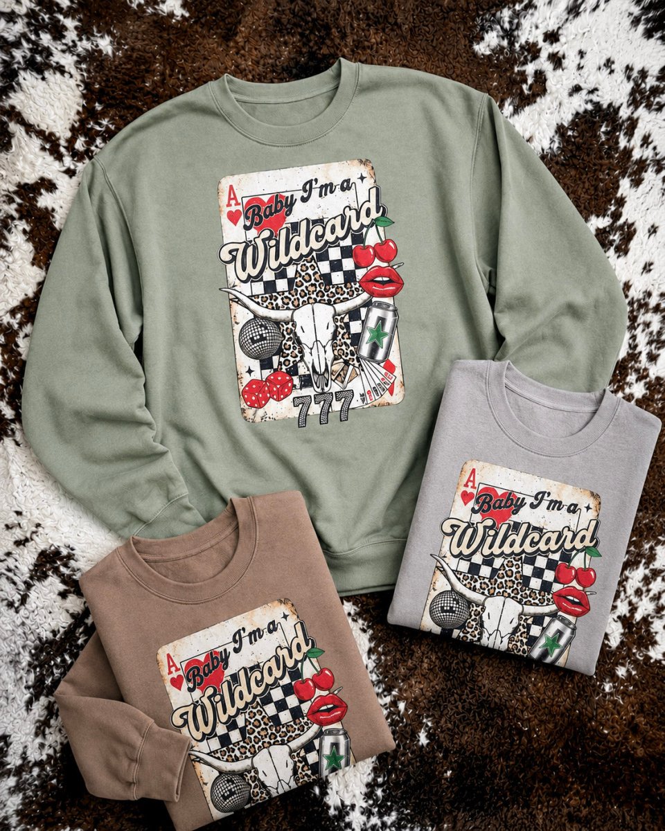 Baby I’m a Wildcard Western Pullover