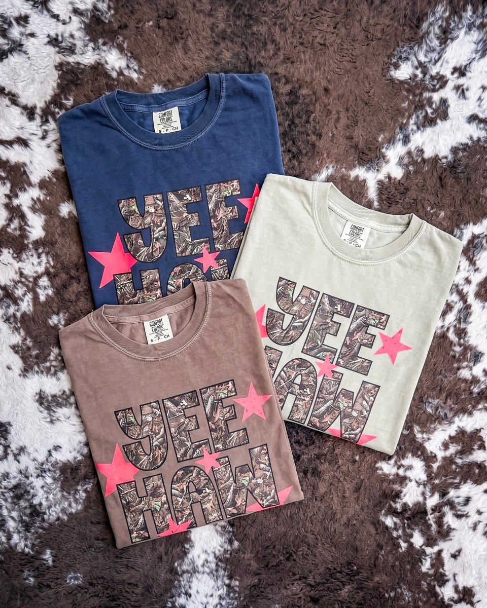 Backwoods Yee Haw Camo Graphic Tee