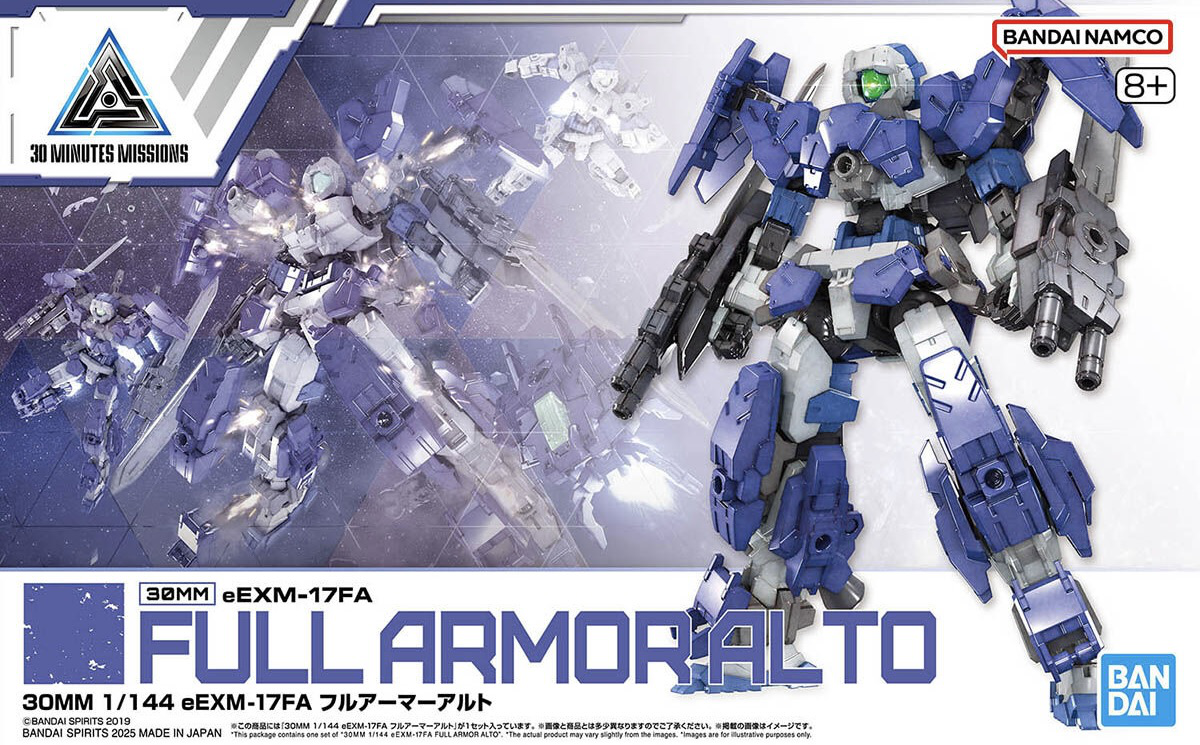 30 Minutes Missions eEXM-17FA Full Armor Alto 1:144 Scale Model Kit