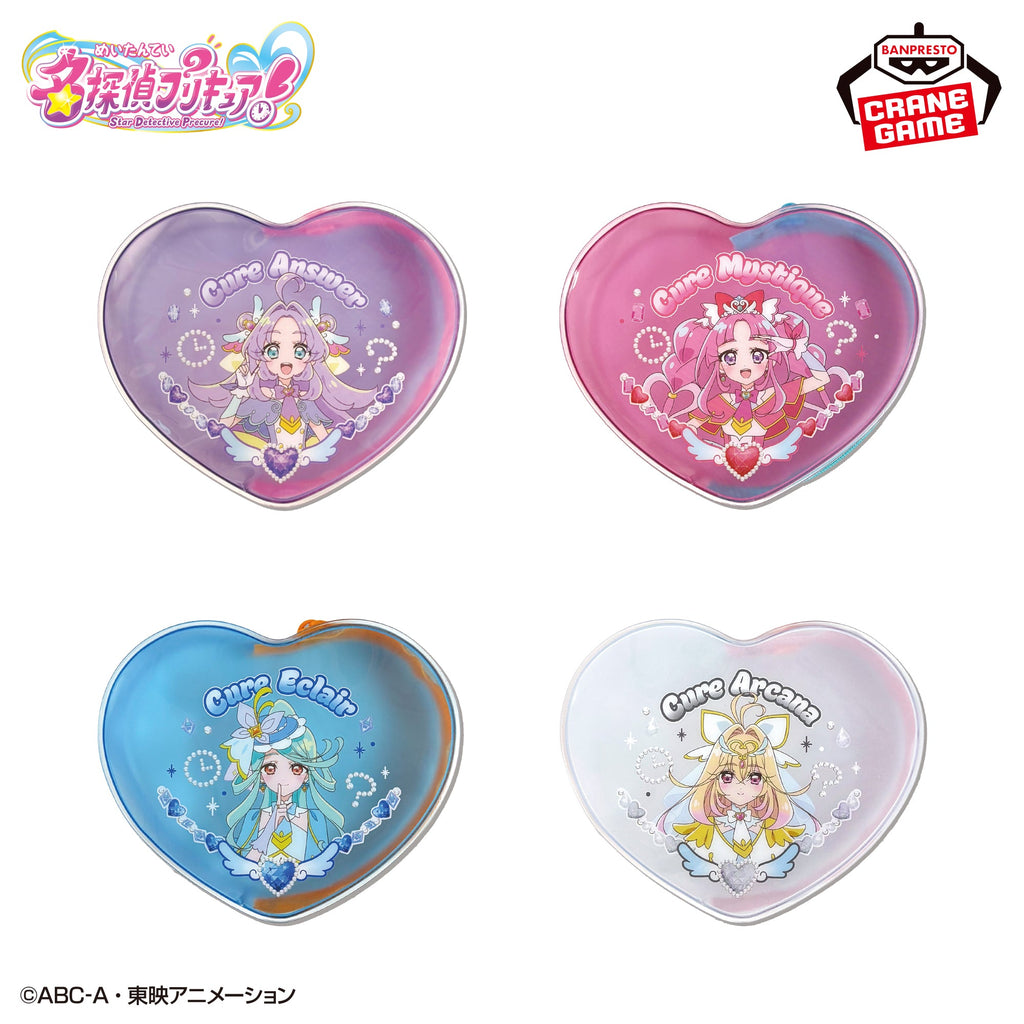 Detective Pretty Cure Heart-Shaped Clear Pouches (4 Types) [Pre-Order Oct 2026]
