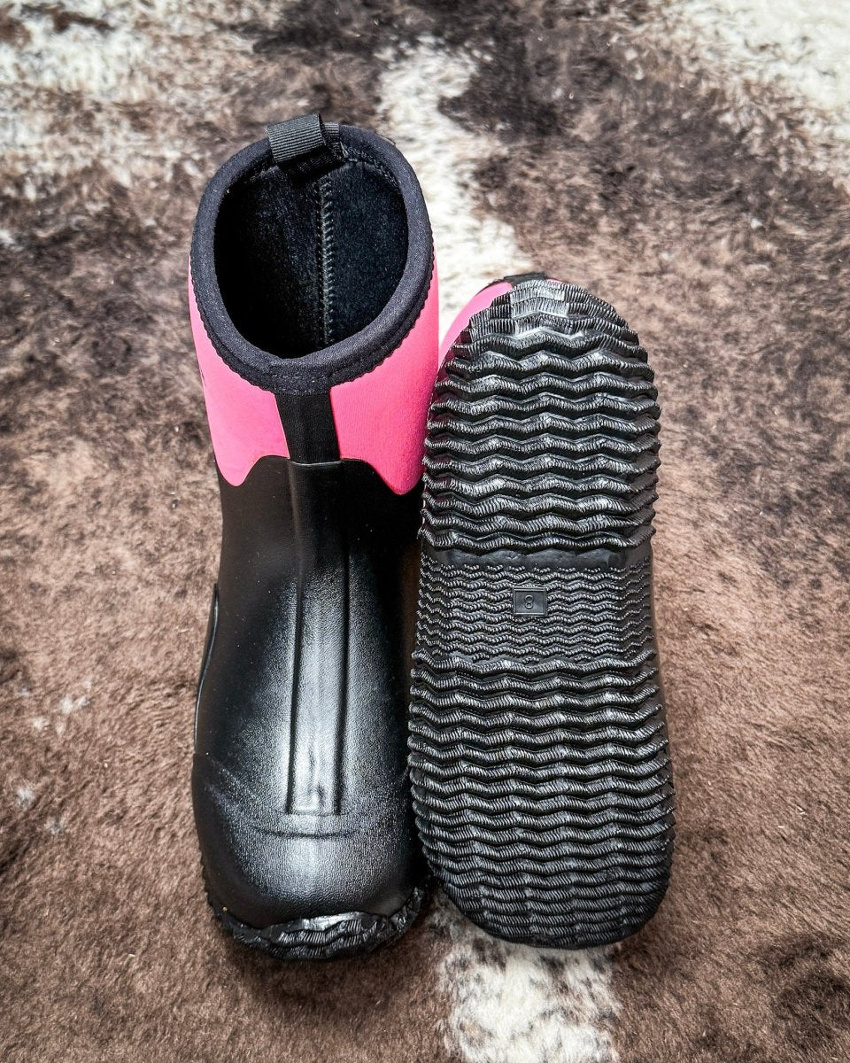 Barnyard Lady Muck Boot in Pink by Roper