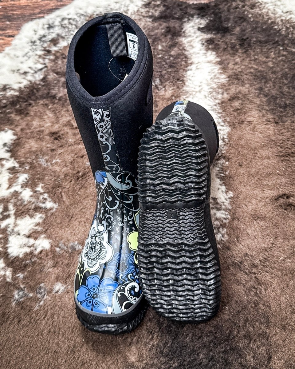 Barnyard Paisley Muck Boot in Blue by Roper