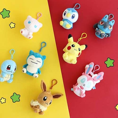 POKEMON CUTIE POP PLUSH BACKPACK KEYCHAIN - EEVEE 11CM