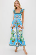 Blue Multicolor Sybill Dress