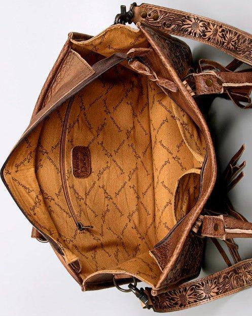 Betsy Hand Tooled Leather Tote Bag