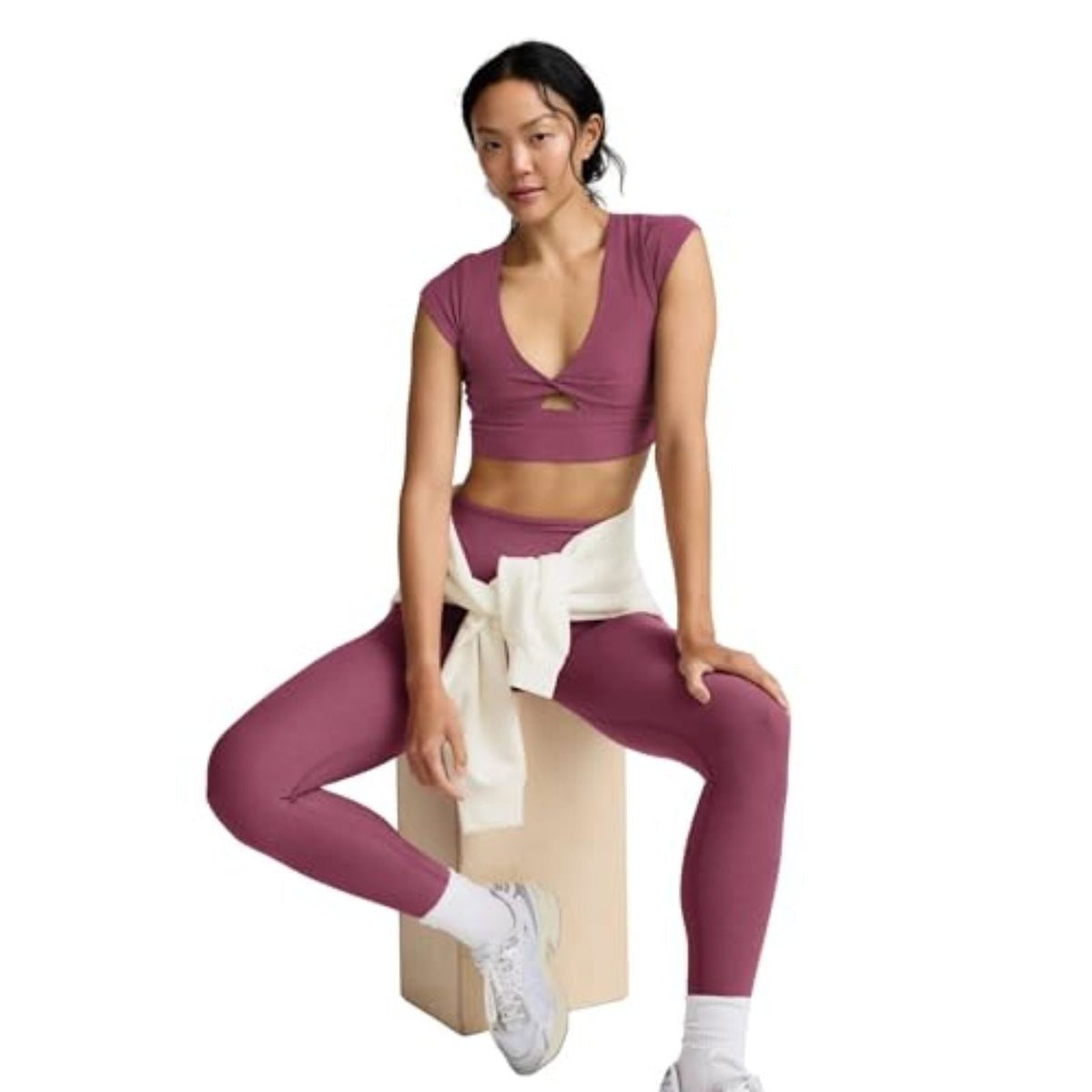 Beyond Yoga Spacedye Get It Twisted Cropped Tee – Women's