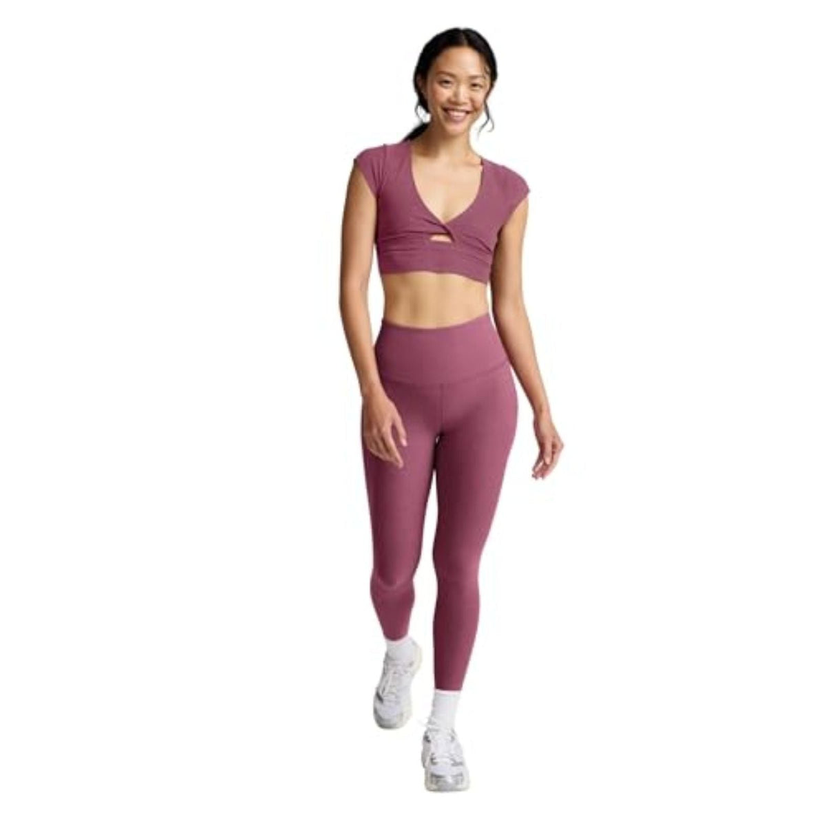 Beyond Yoga Spacedye Get It Twisted Cropped Tee – Women's