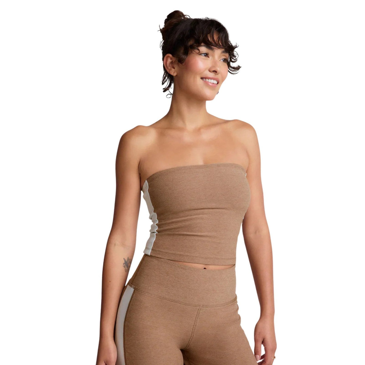 Beyond Yoga Spacedye Line Up Strapless Cropped Top – Women's