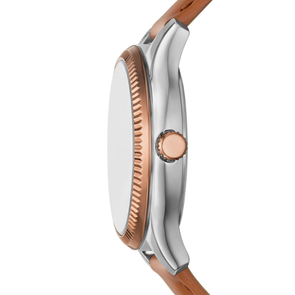 Fossil Women's Rye 36mm Multifunction, Two-Tone Alloy Watch