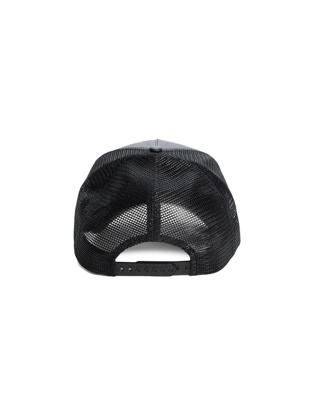 Debossed Logo Faux-Leather Baseball Hat