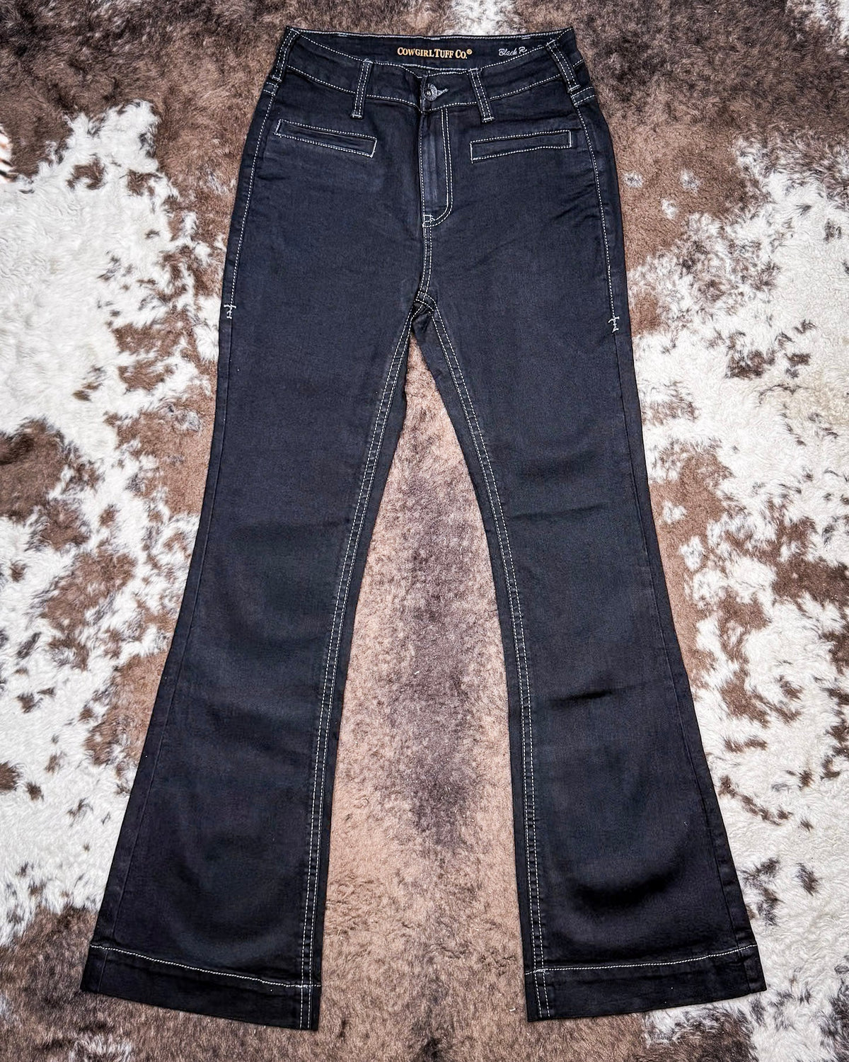 Black Boot Stitch Trouser by Cowgirl Tuff