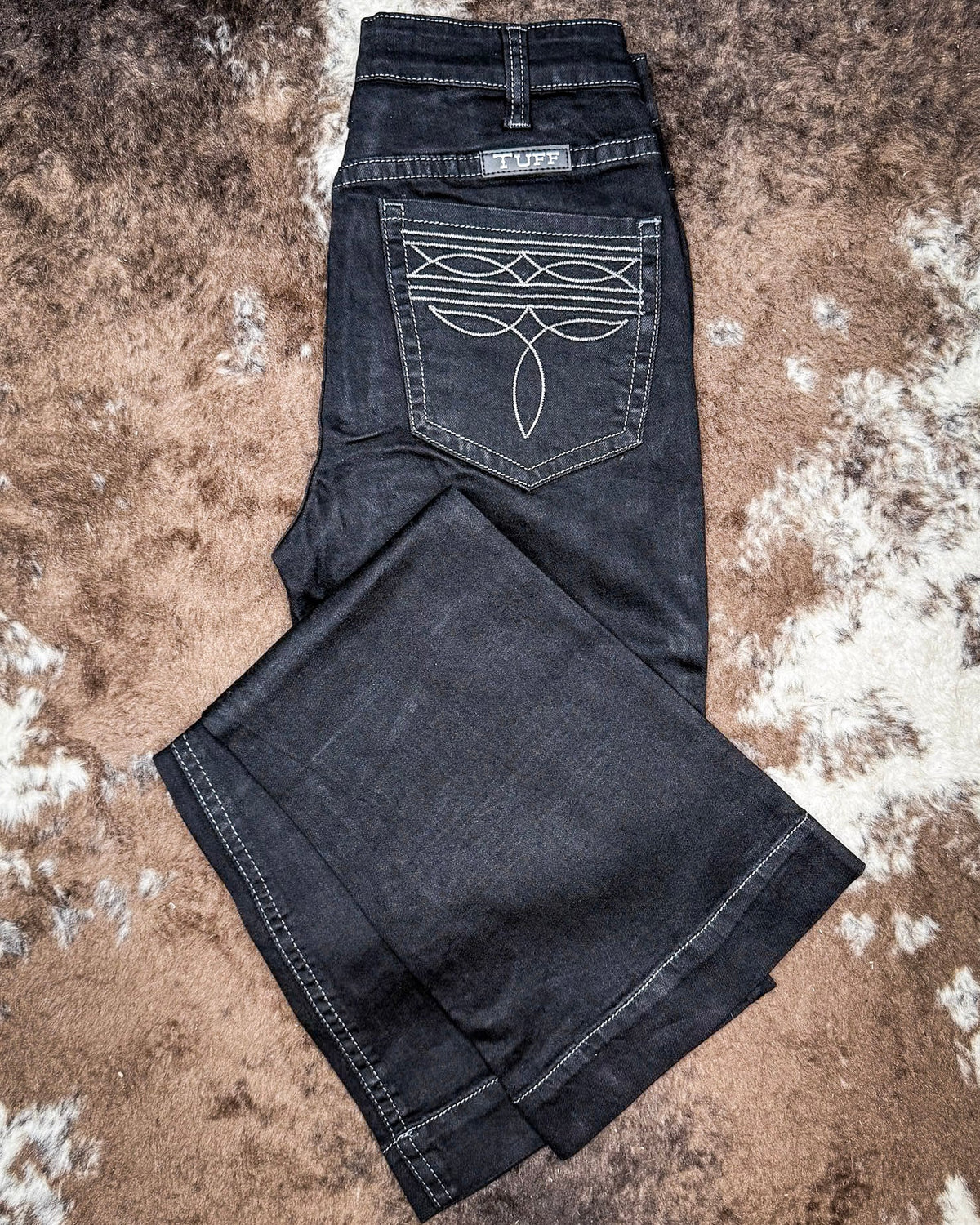 Black Boot Stitch Trouser by Cowgirl Tuff