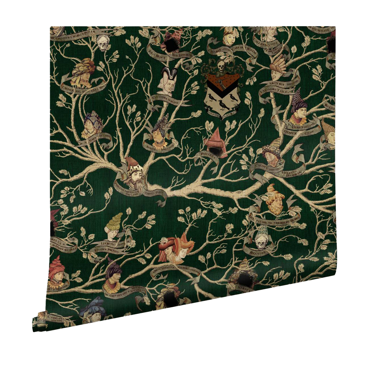 Black Family Tapestry MinaLima Wallpaper