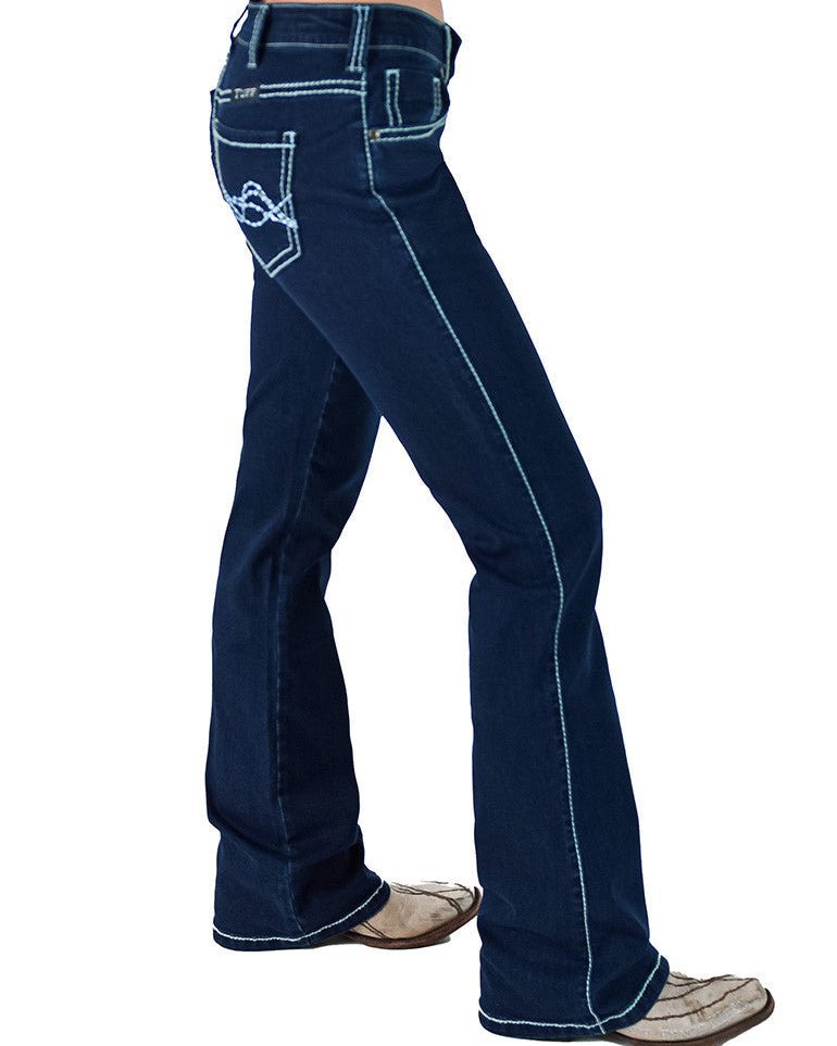 Breathe Edgy Dark Bootcut Jeans by Cowgirl Tuff