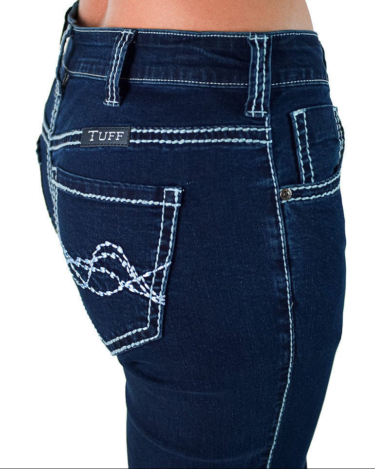 Breathe Edgy Dark Bootcut Jeans by Cowgirl Tuff