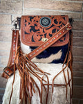 Brown Boughs Hand-Tooled Bag by Myra Bag