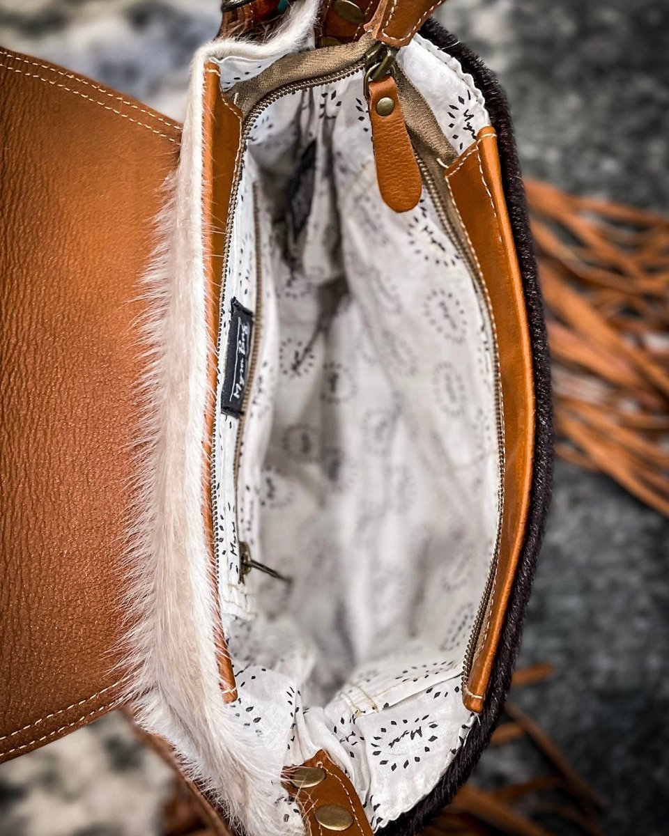 Brown Boughs Hand-Tooled Bag by Myra Bag