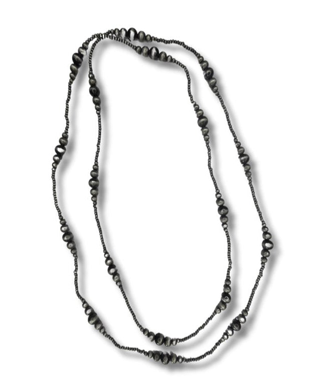 Bunk Navajo Style Pearl Layer Fashion Necklace