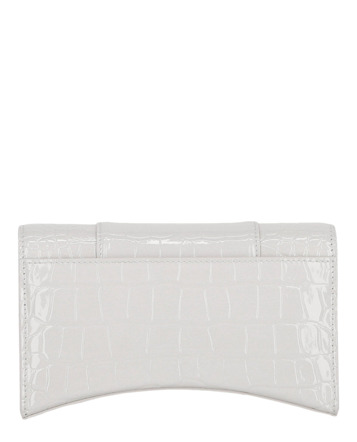 Croc Embossed Hourglass Wallet On Chain
