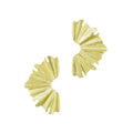 Gold Plated Wave Statement Earrings