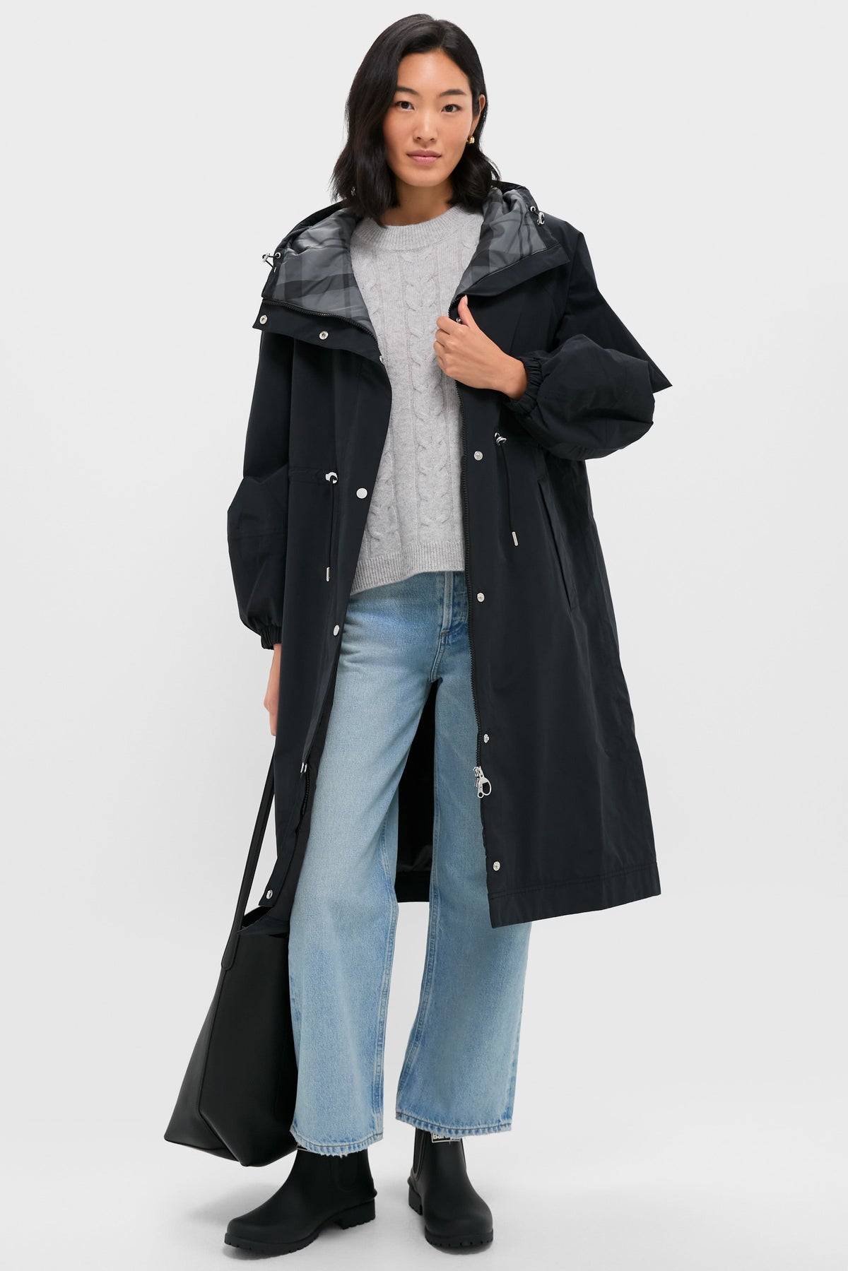 Black Sidney Waterproof Parka