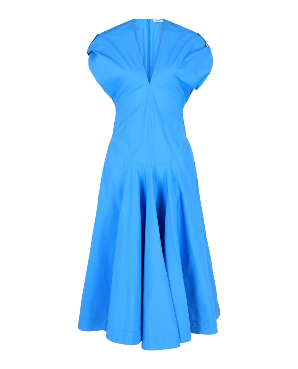 Cotton Poplin Midi Dress