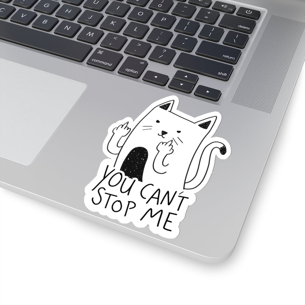 Can't Stop Me Cat Sticker