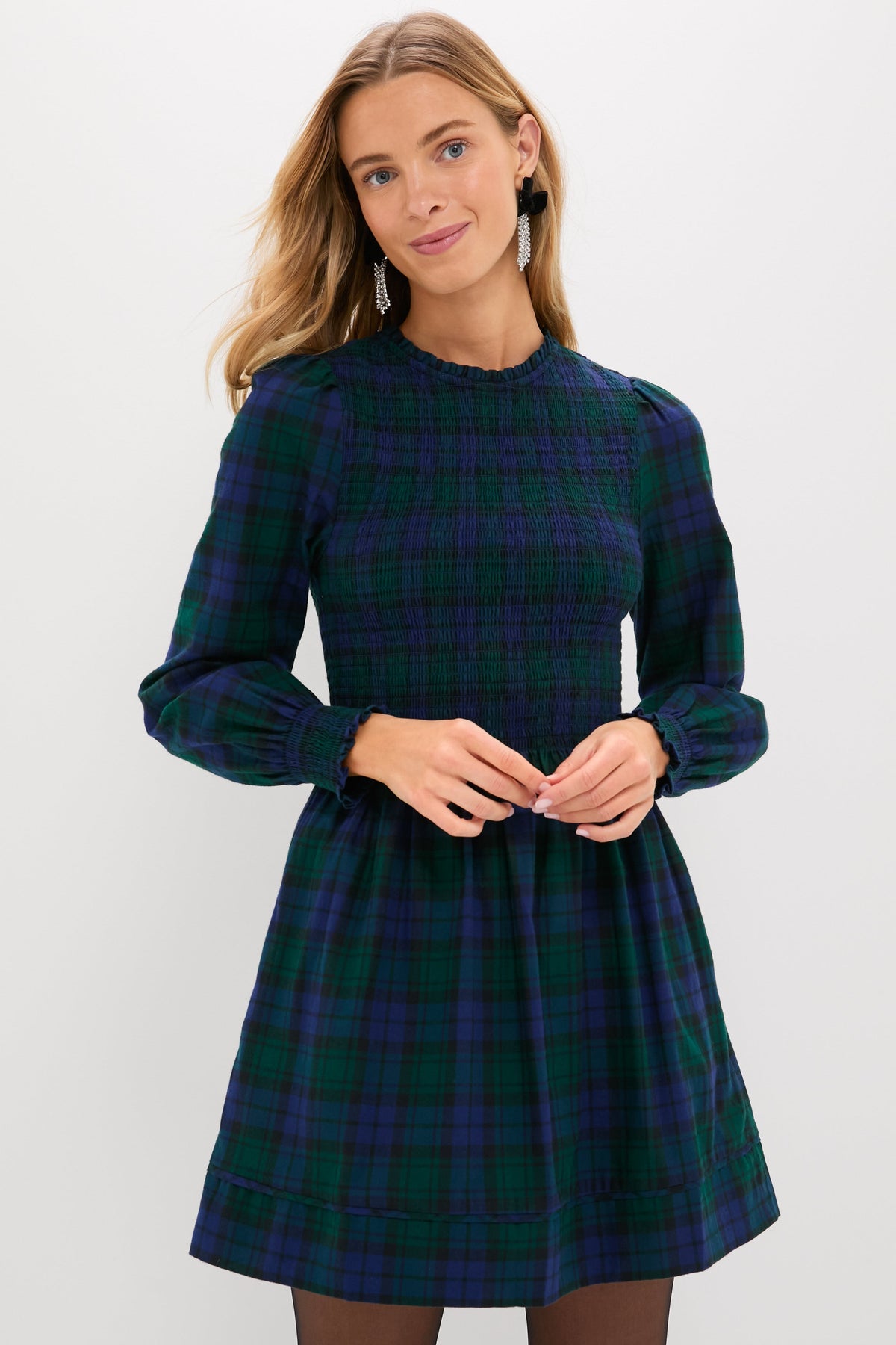 Blackwatch Tartan Lilia Mini Nap Dress