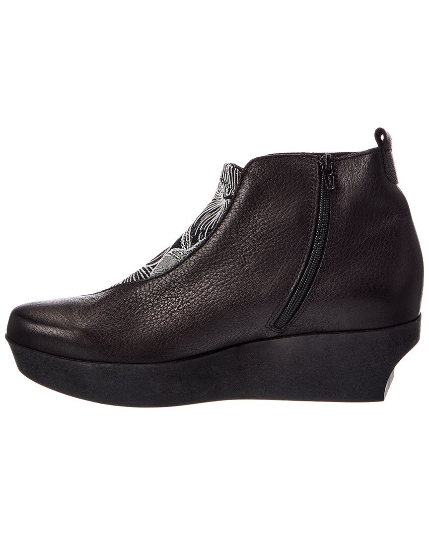 Arche Fujima Leather Wedge Bootie