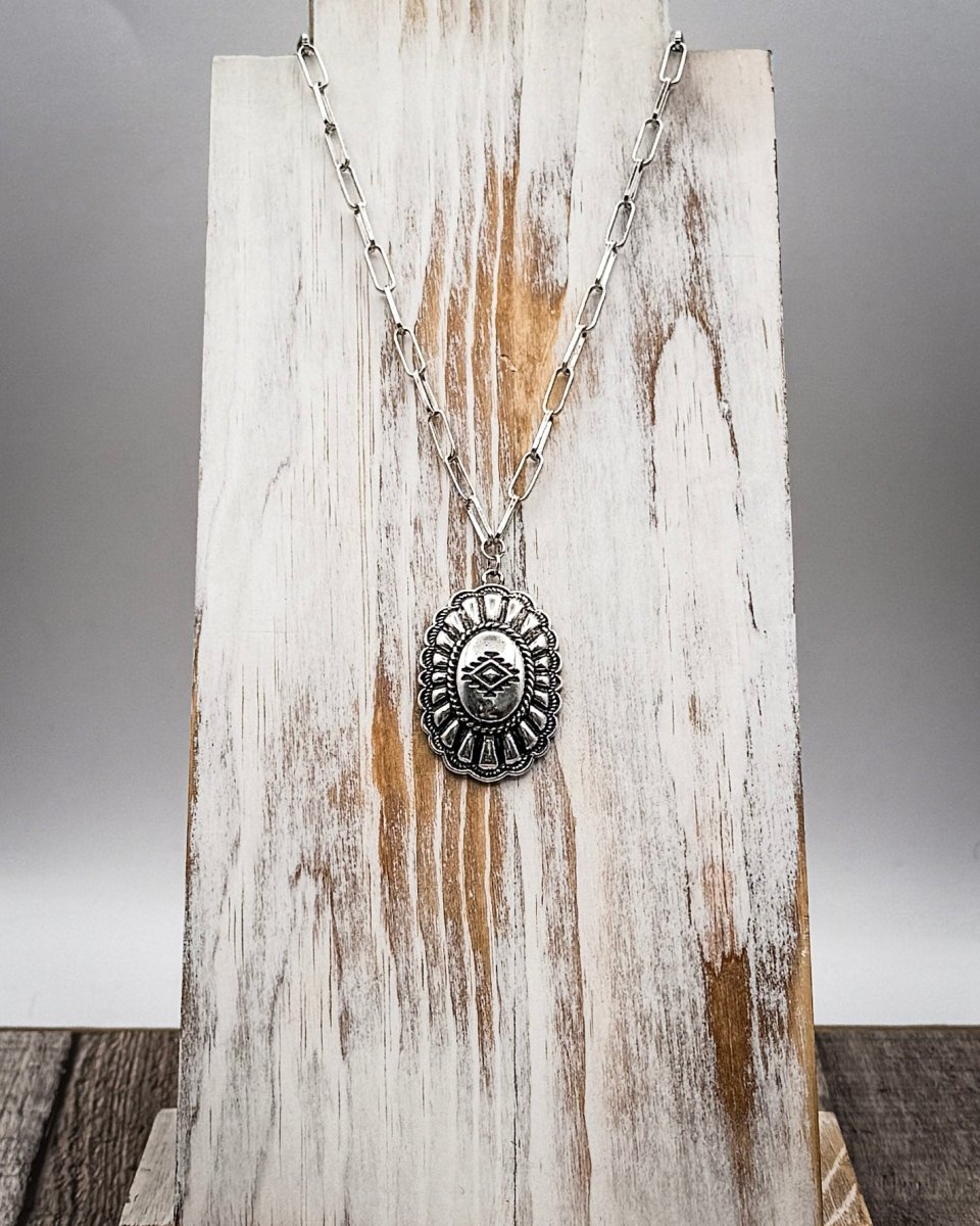 Calder Concho Fashion Pendant Necklace