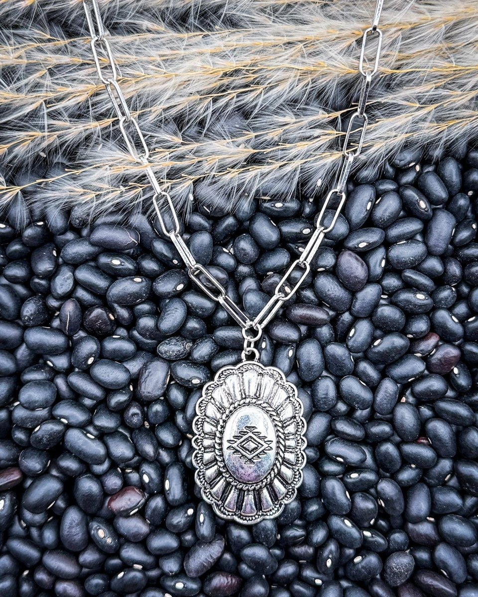 Calder Concho Fashion Pendant Necklace