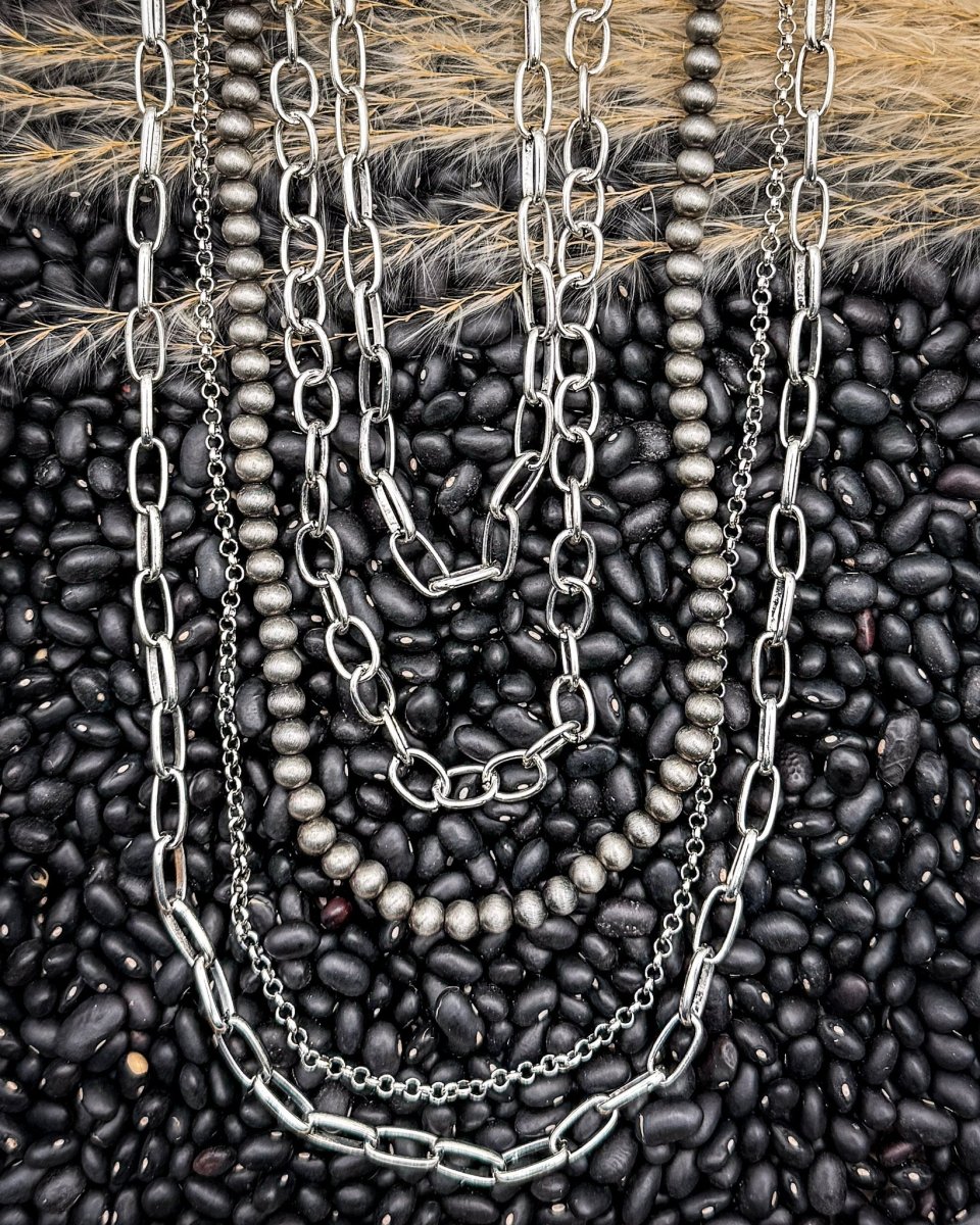 Calder Five Strand Chain Fashion Necklace Set