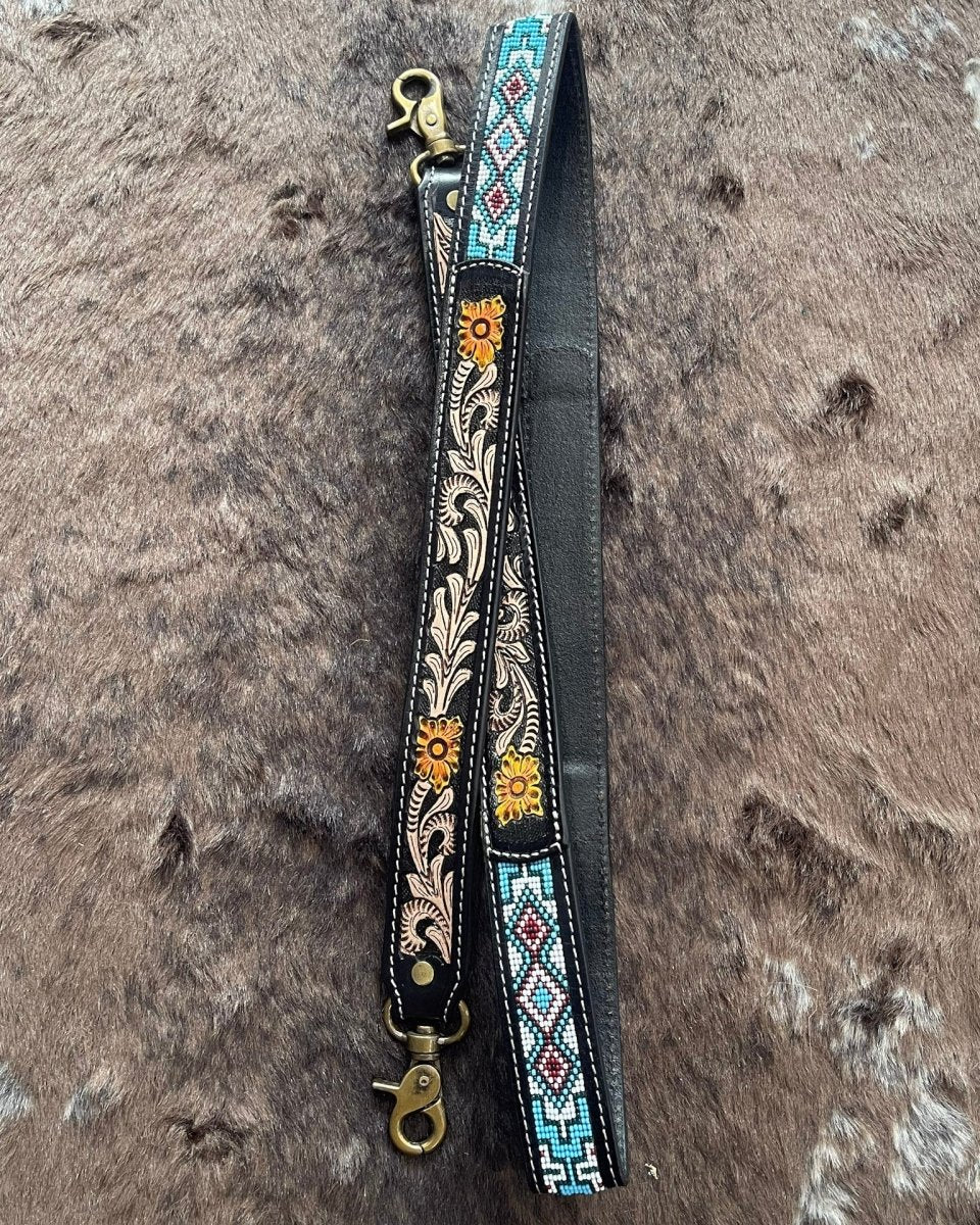 Canyonlands Hand-Tooled Purse Strap by Myra Bag