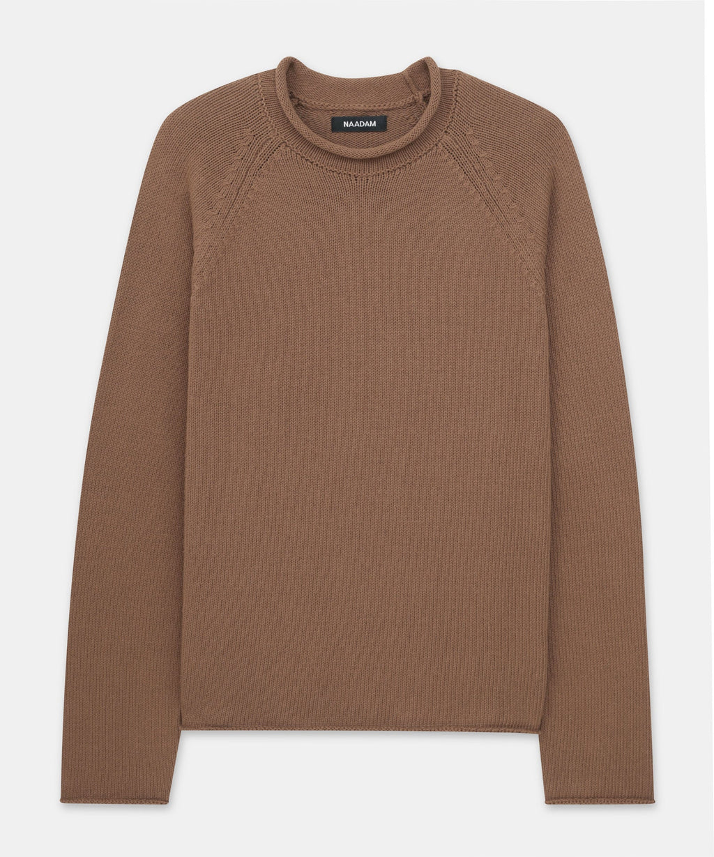 Cotton Relaxed Rollneck Sweater