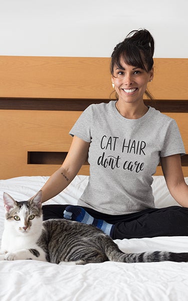 Cat Hair Don't Care T-Shirt