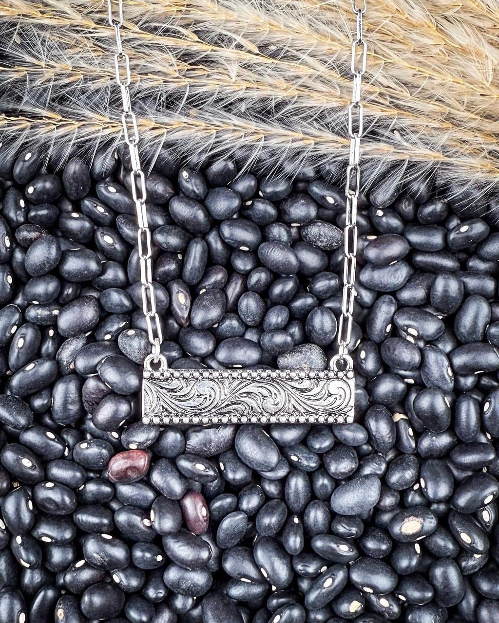 Cattleman Dainty Bar Fashion Necklace
