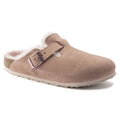 Women's Boston Fur Shearling Clog In Light Rose