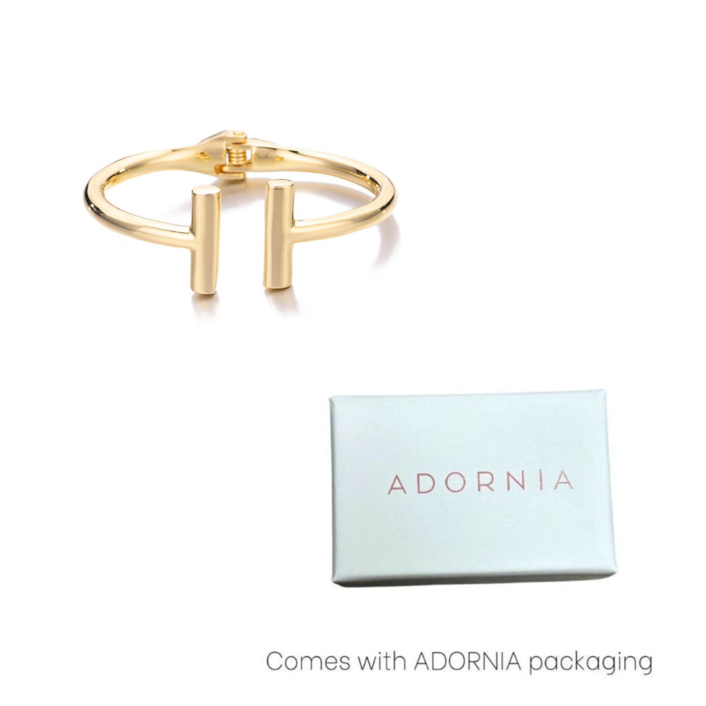 Gold Plated Bar Cuff