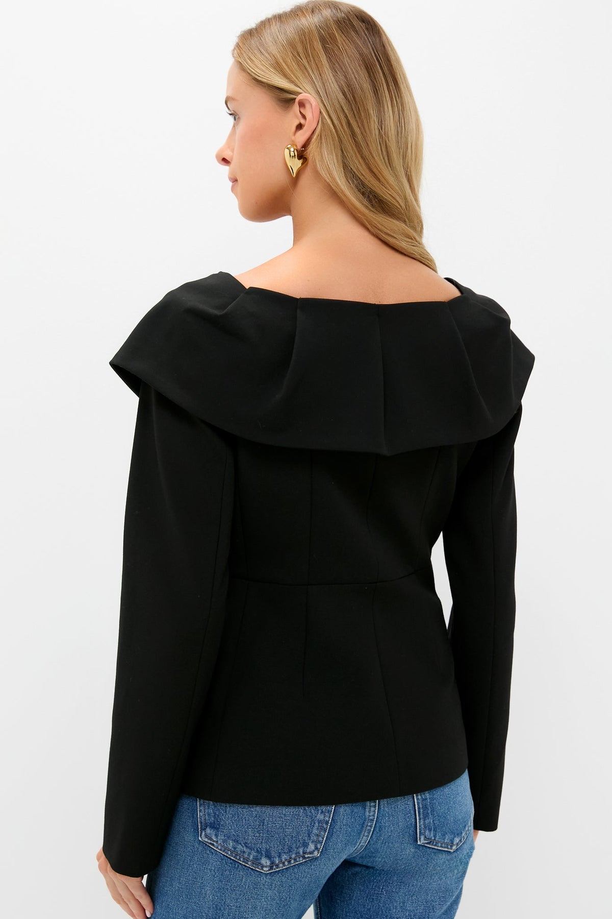 Black Monroe Top