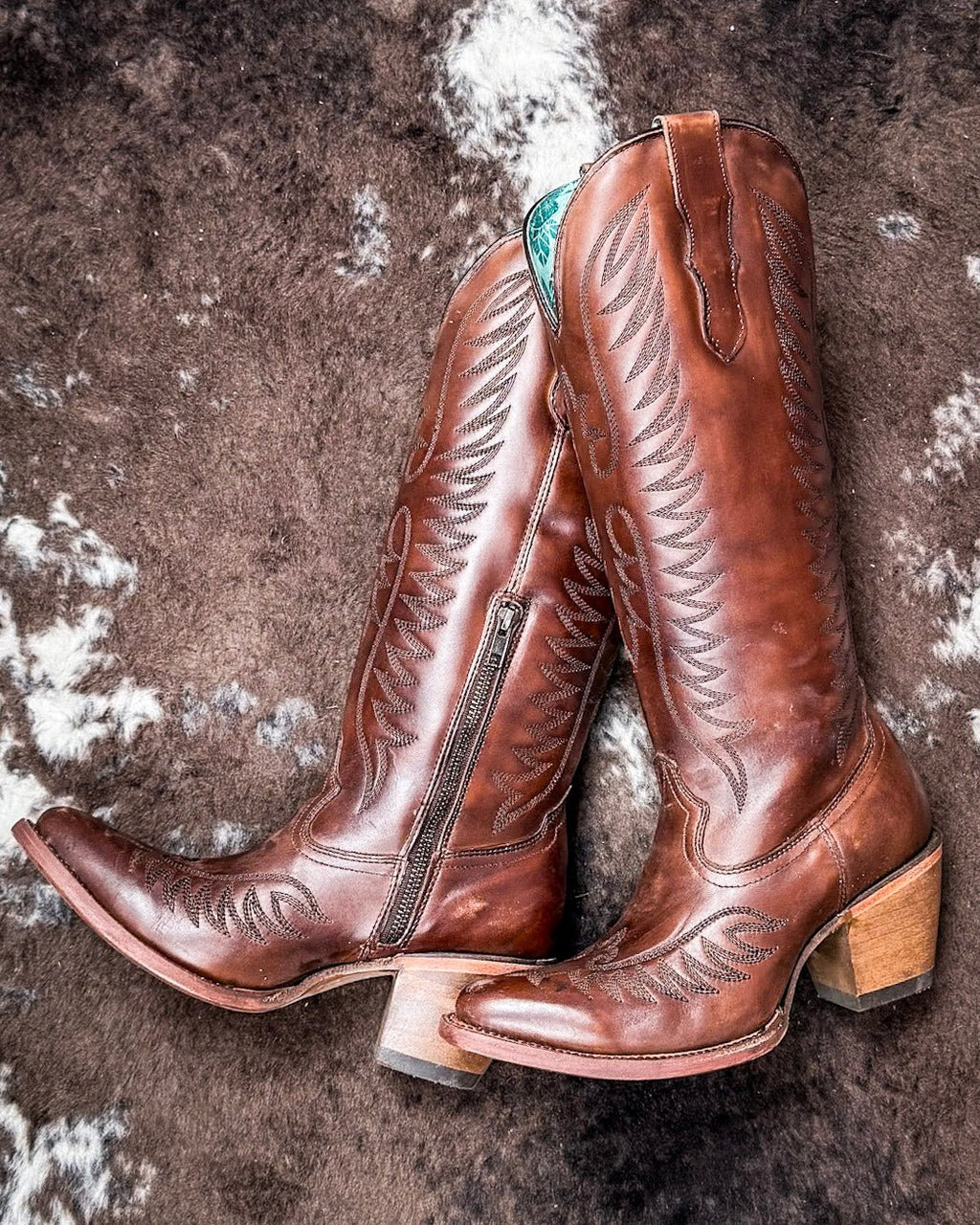 Cognac Charm Corral Boots