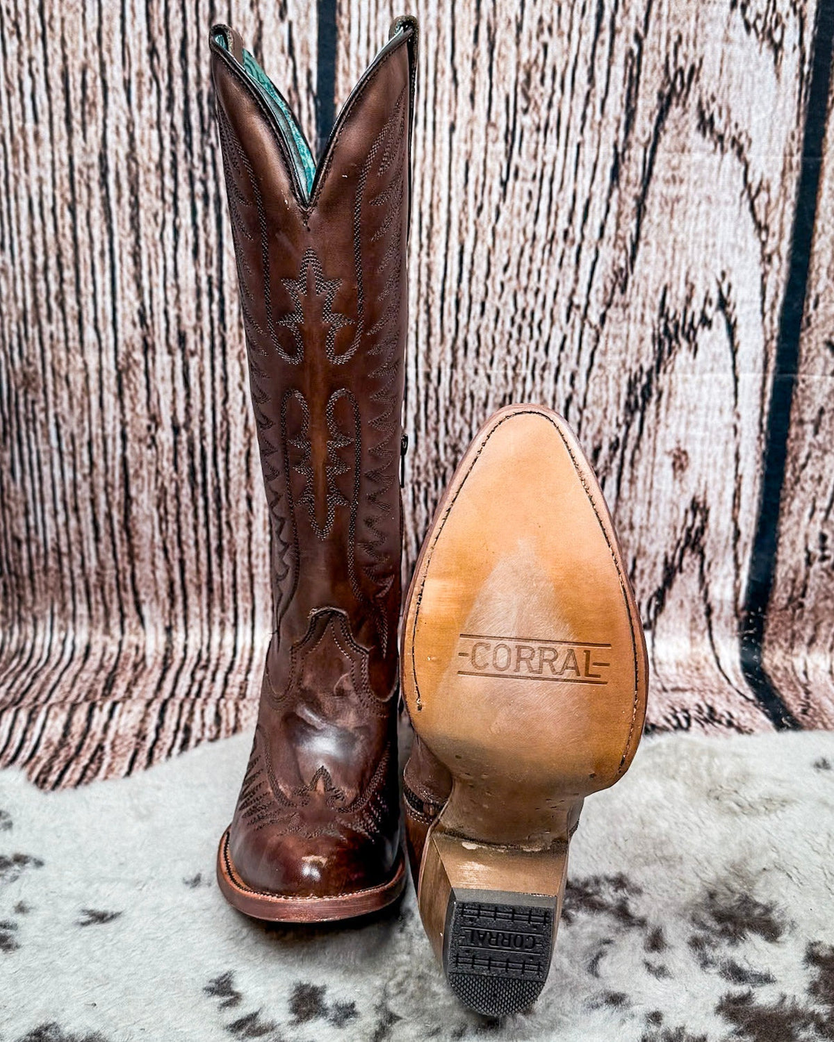 Cognac Charm Corral Boots
