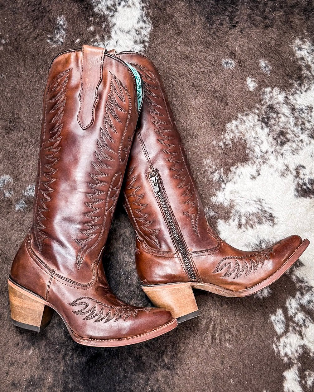Cognac Charm Corral Boots