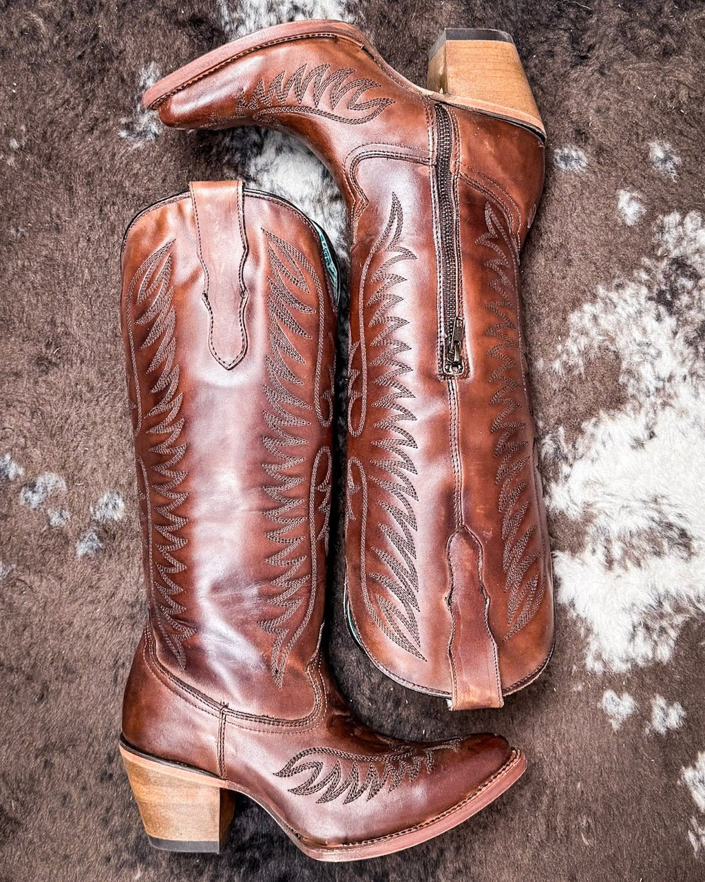 Cognac Charm Corral Boots