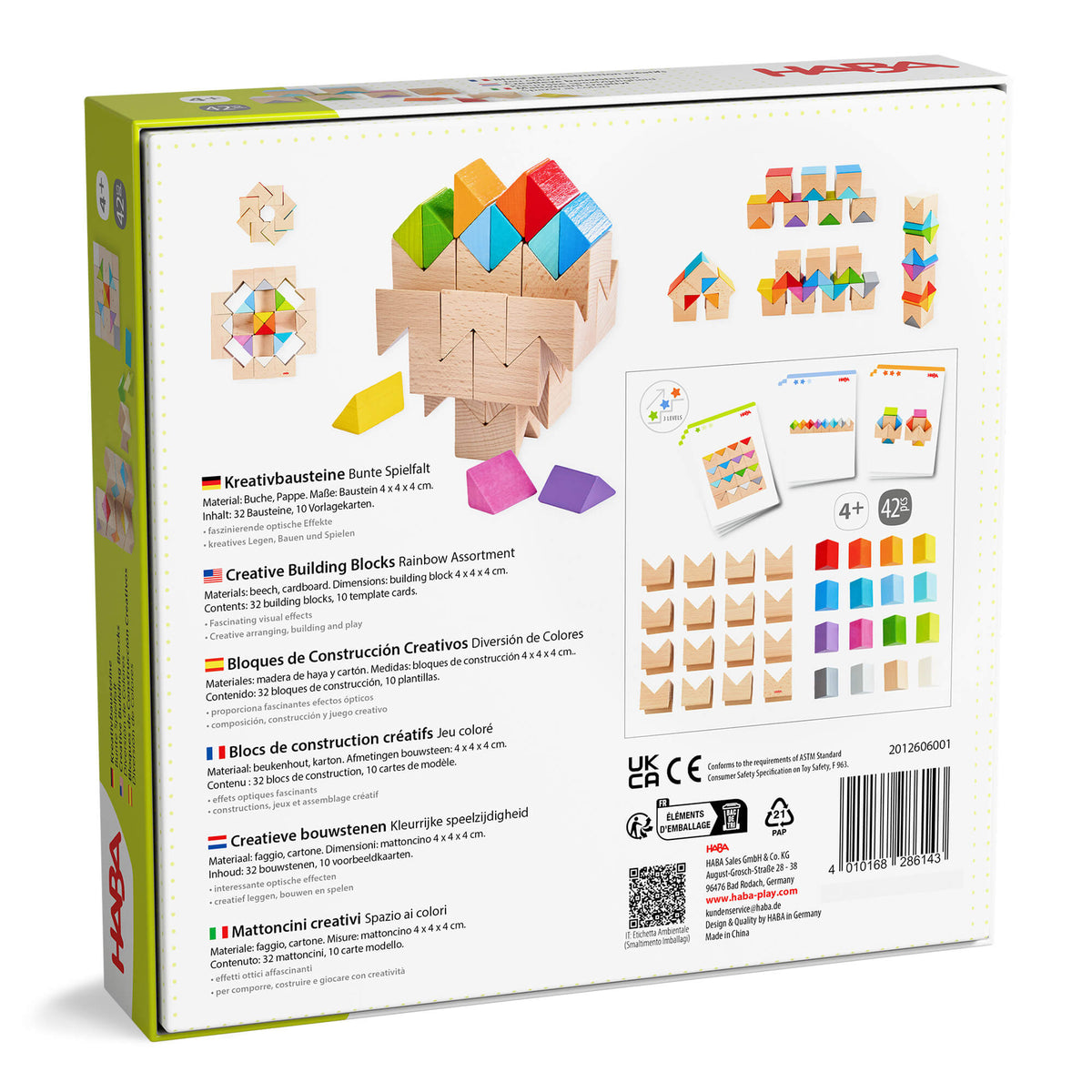 Colorful Triangle Wooden Block Game