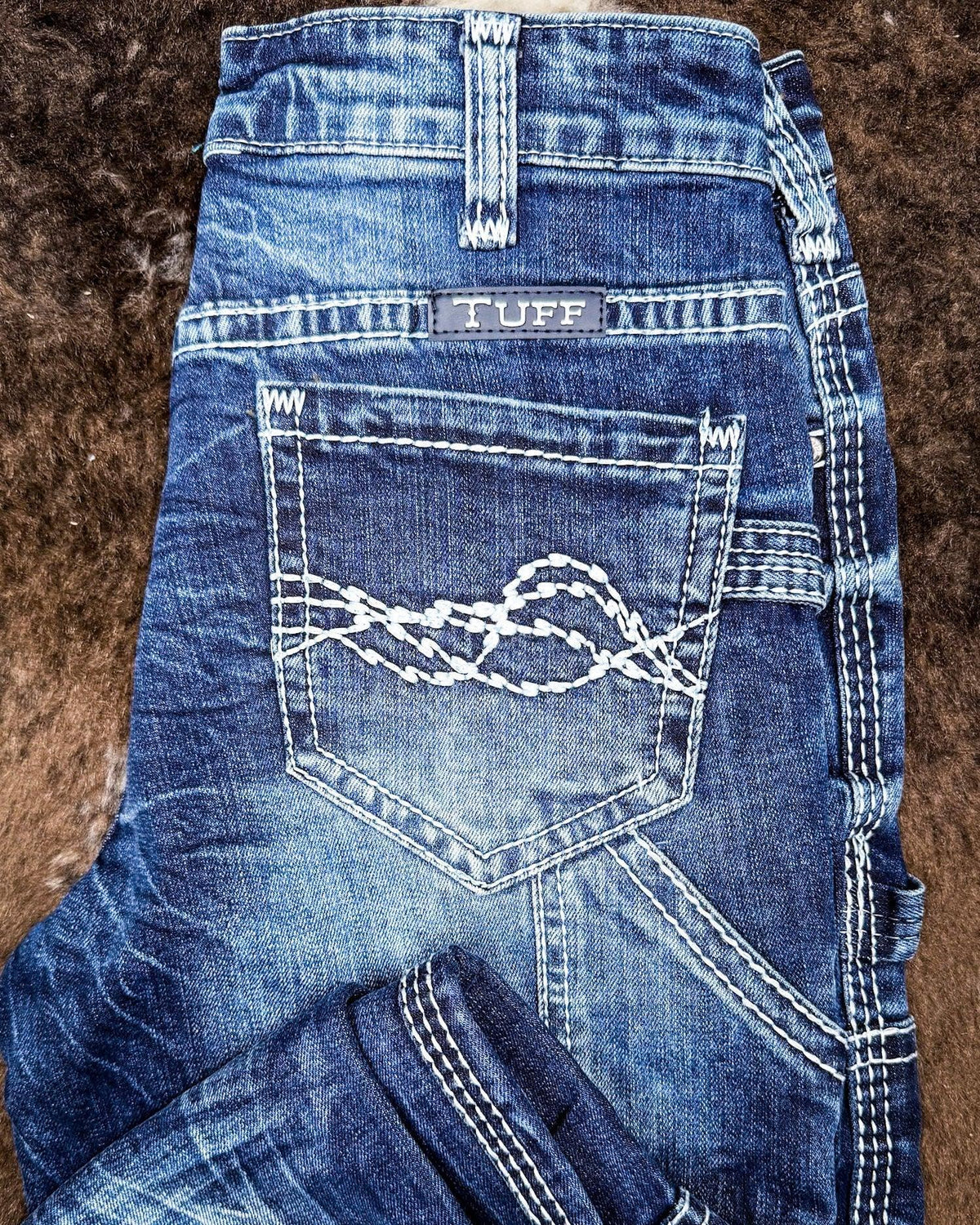 Cowgirl Carpenter Bootcut Jeans by Cowgirl Tuff