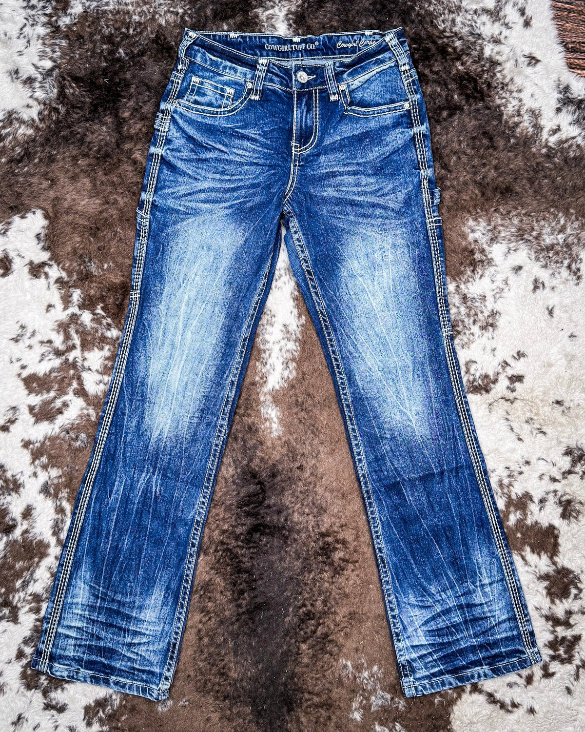 Cowgirl Carpenter Bootcut Jeans by Cowgirl Tuff