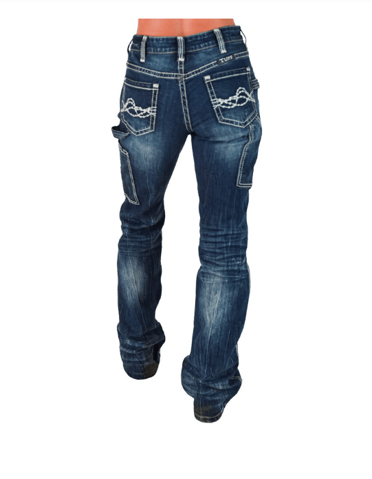 Cowgirl Carpenter Bootcut Jeans by Cowgirl Tuff