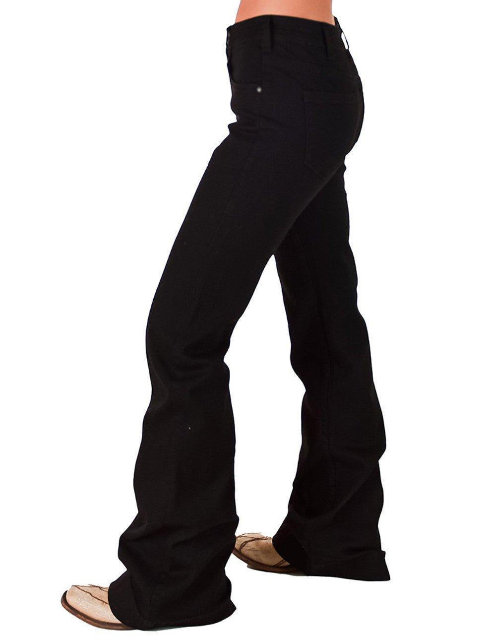 Black Sport Trouser Jeans by Cowgirl Tuff