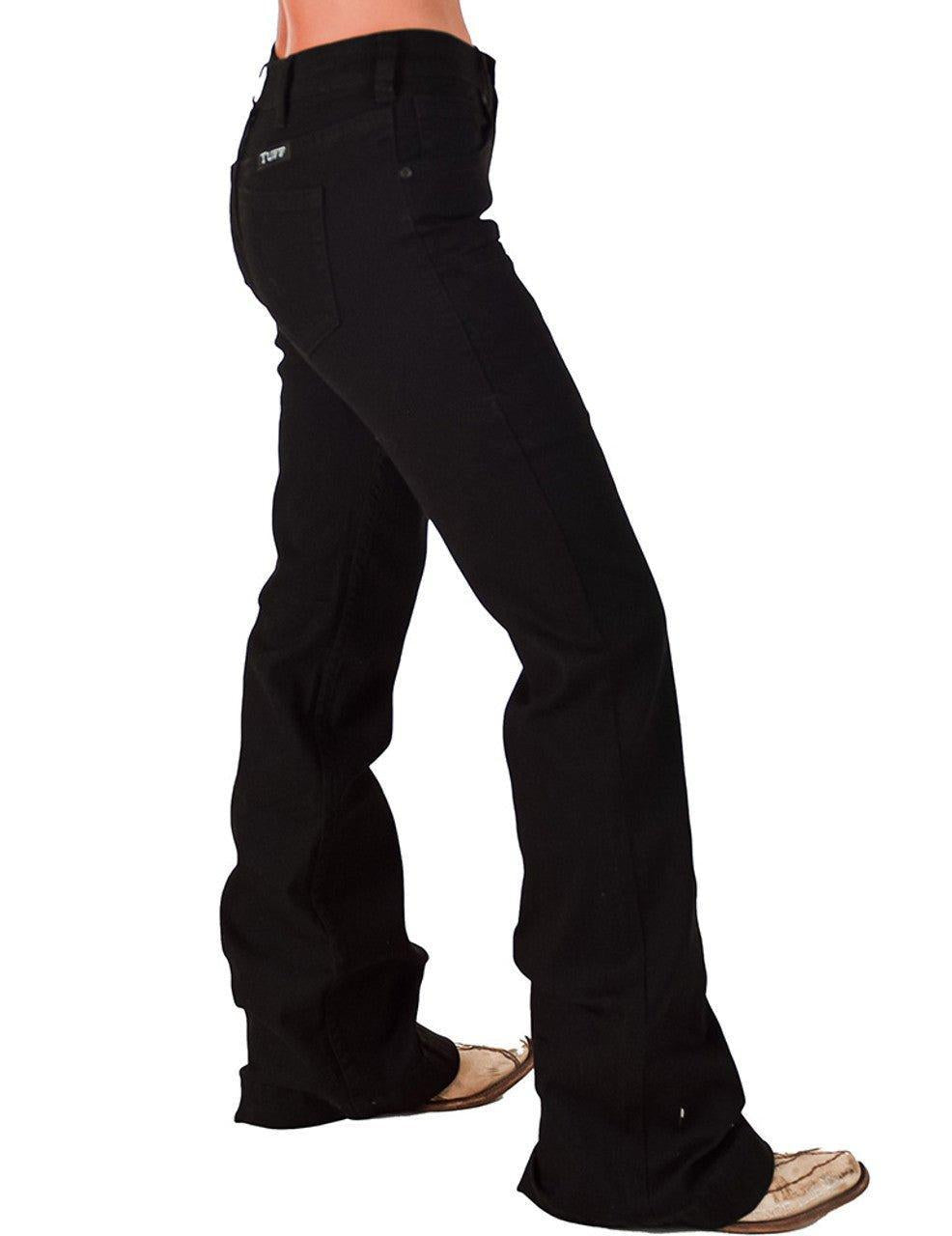 Black Sport Trouser Jeans by Cowgirl Tuff